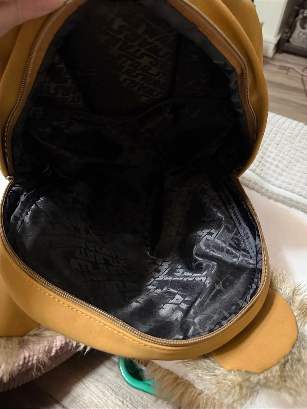 Loungefly Star Wars Ewok Brown Full Size Backpack and Wristlet NWT